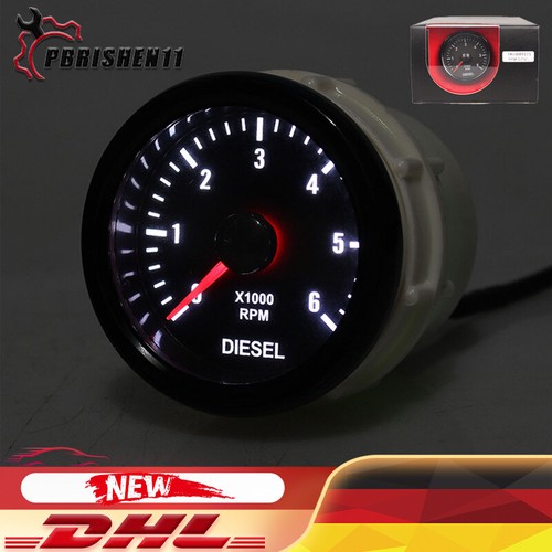 6000 rpm led tachometer 52mm - led,