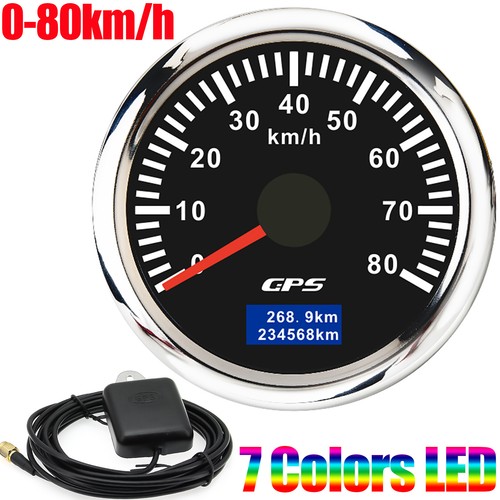 52mm gps tacho gauge 80km - 52mm, 0-80km/h