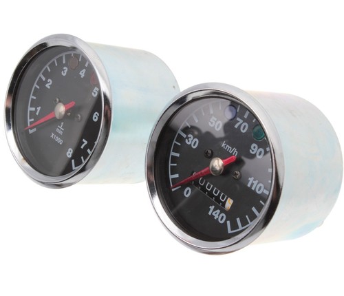 Tacho drehzahlmesser chrom - +,